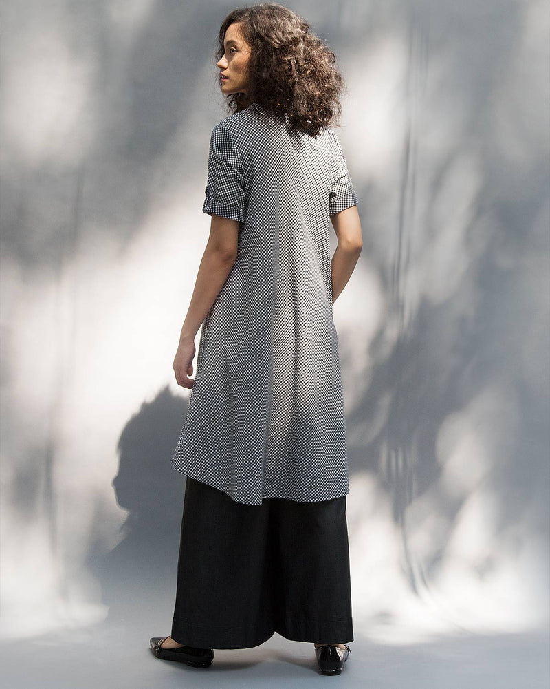 Wear Everywhere Kurta - Black & White