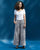 Wide Leg Culotte - White & Black