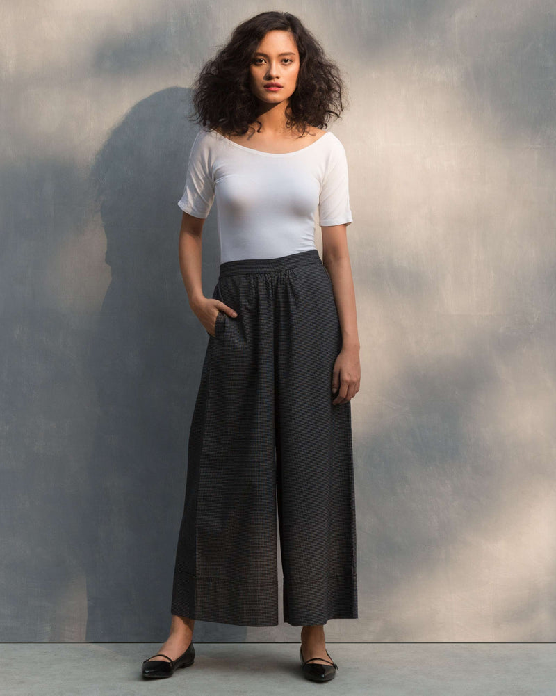 Wide Leg Culotte- Black & White