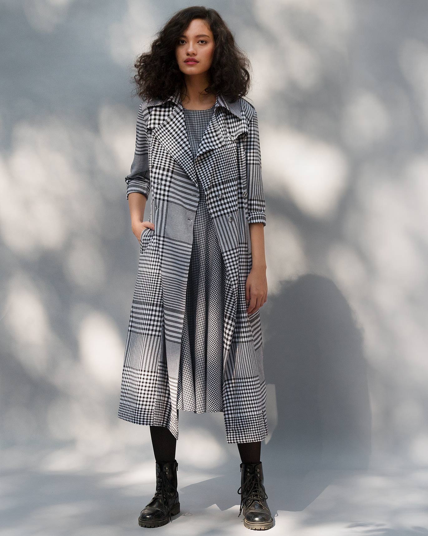 Yoroi Dress - Black & White