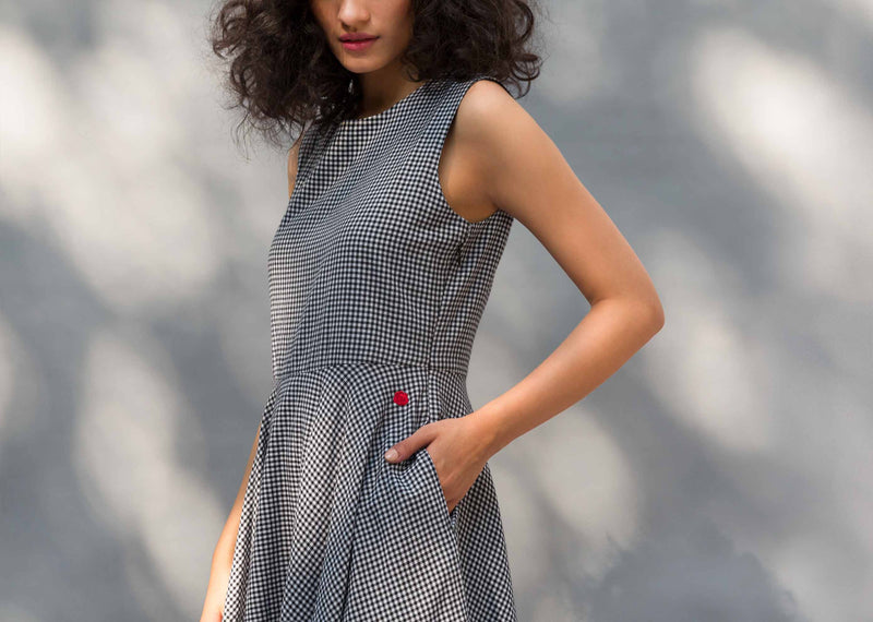 Yoroi Dress - Black & White