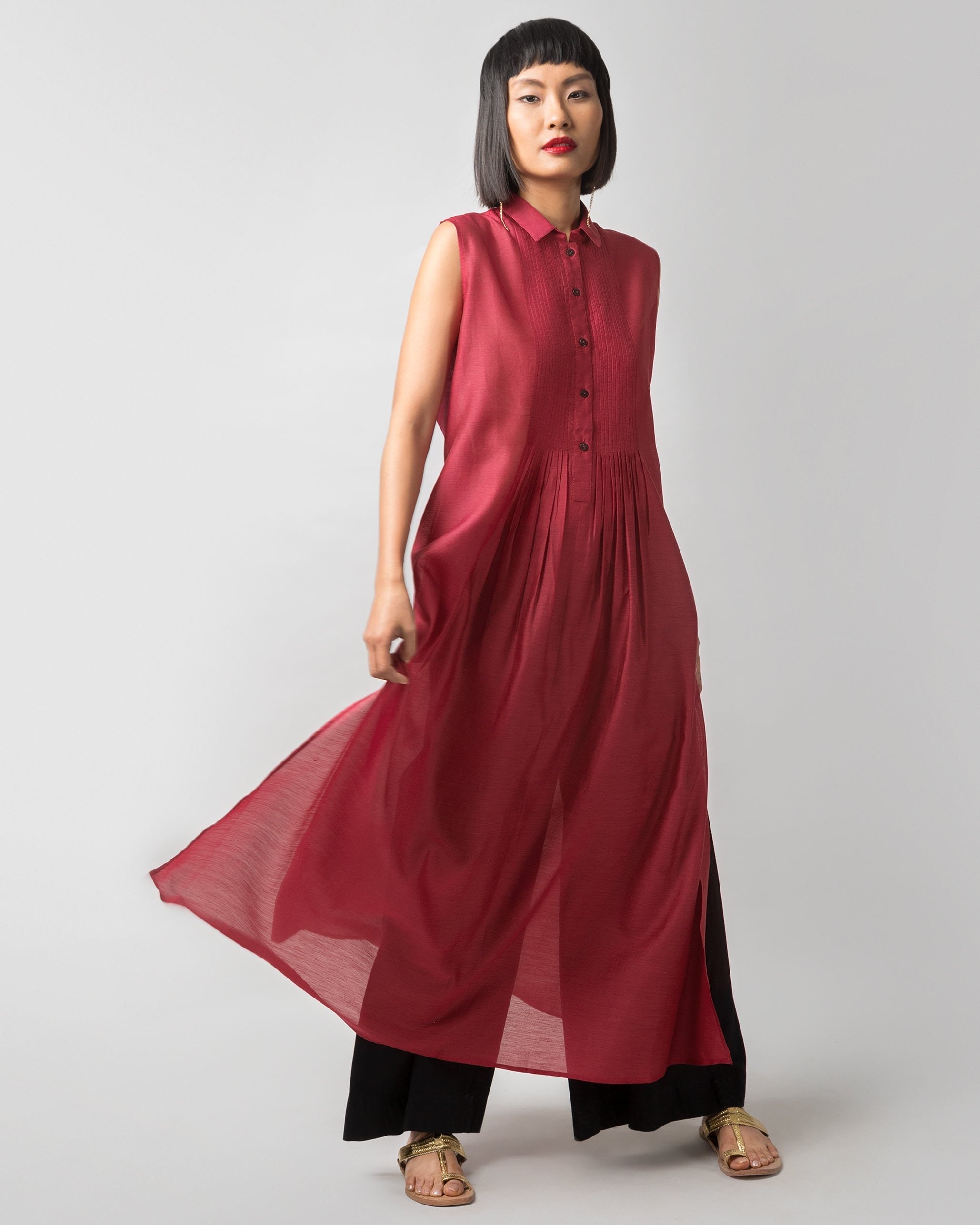 Summer Fun Kurta - Red