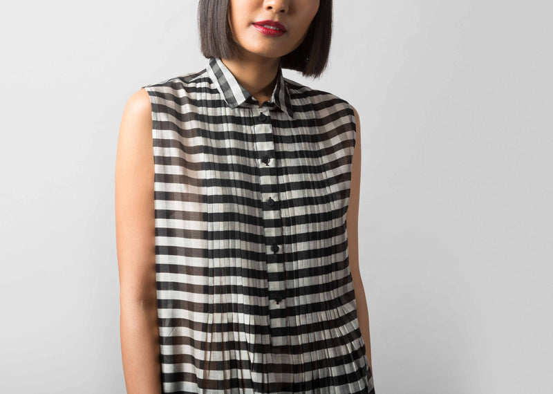 Summer Fun Check Kurta