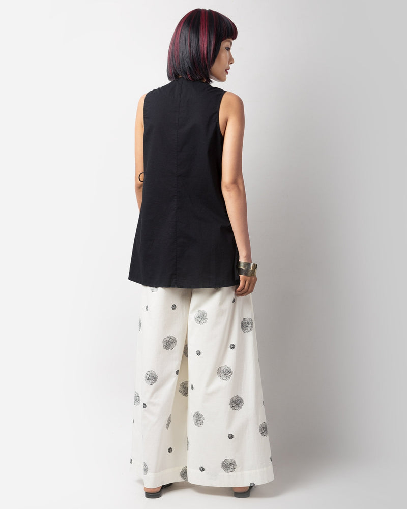 Wrap-front Top - Black
