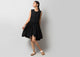 Sora Drop-Waist Dress - Black