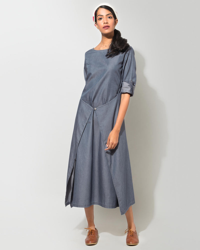 The Drapey Tunic - Sapphire