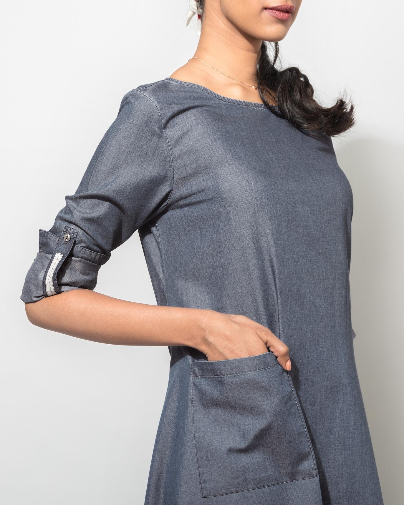 The Drapey Tunic - Sapphire