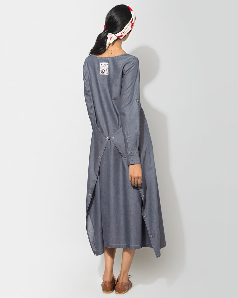 The Drapey Tunic - Sapphire