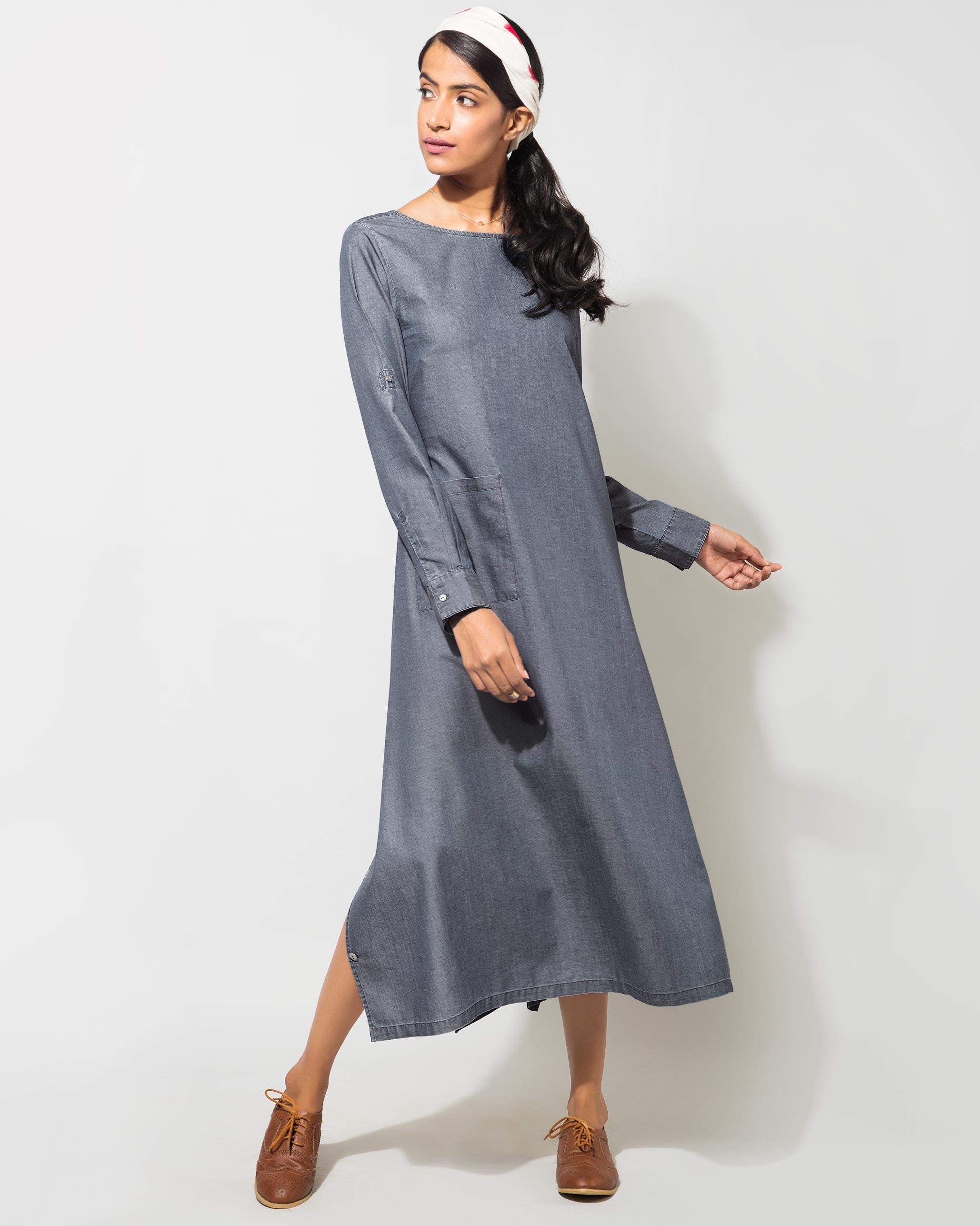 The Drapey Tunic - Sapphire