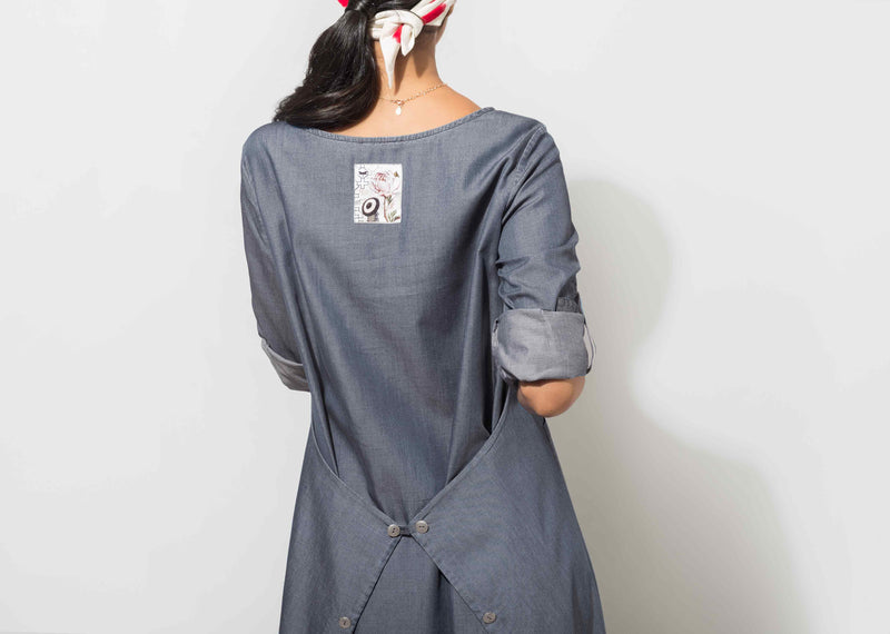 The Drapey Tunic - Sapphire