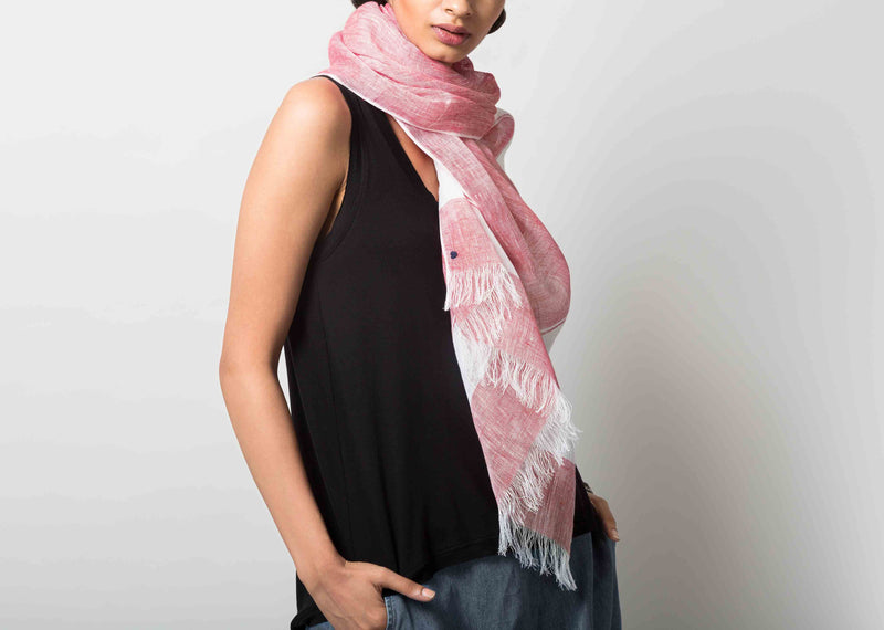 Red & White Scarf