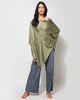Waterfall Poncho - Olivine