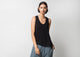 Ukiyo Racerback Tank - Black