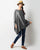 Waterfall Poncho - Charcoal