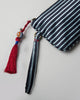 Stripes Pouch - Black & Aqua