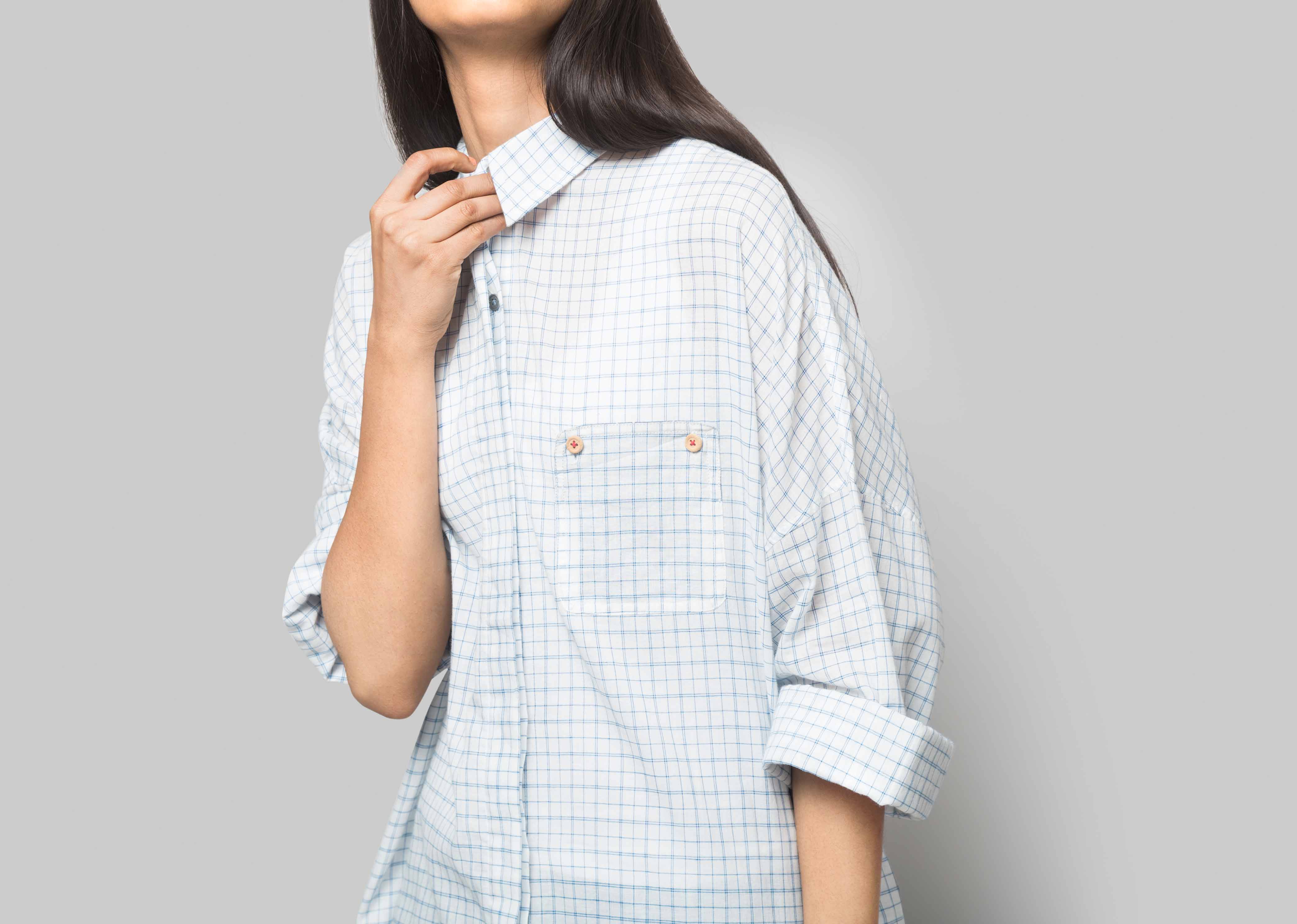 Umi Check Shirtdress
