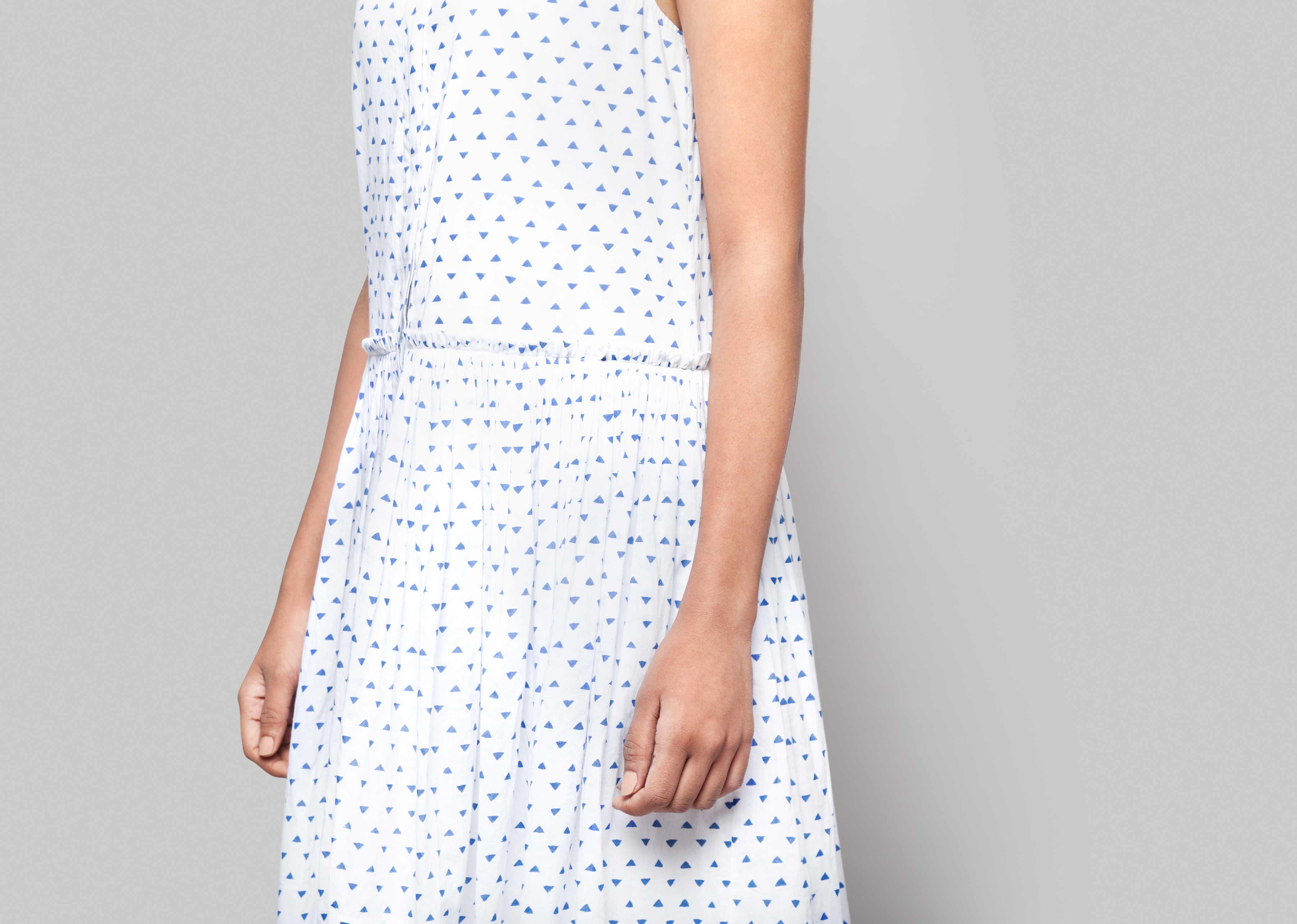 Sora Drop-waist Printed Dress