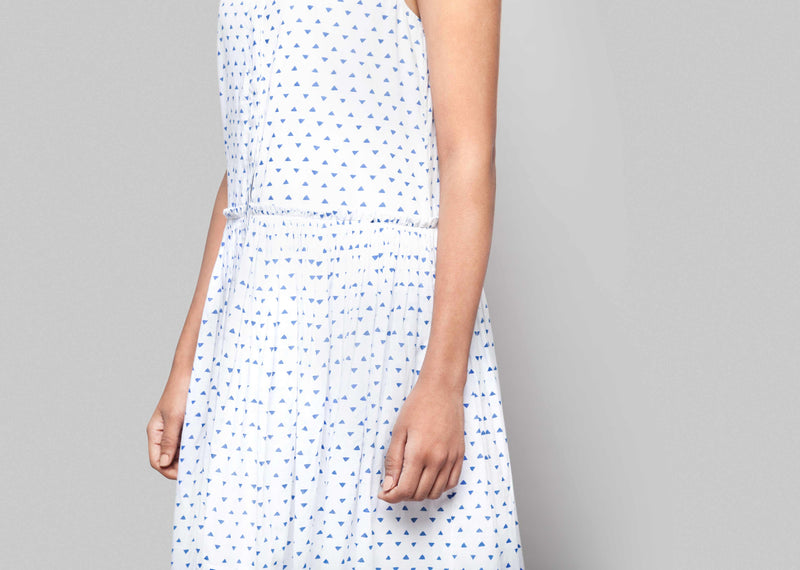 Sora Drop-waist Printed Dress