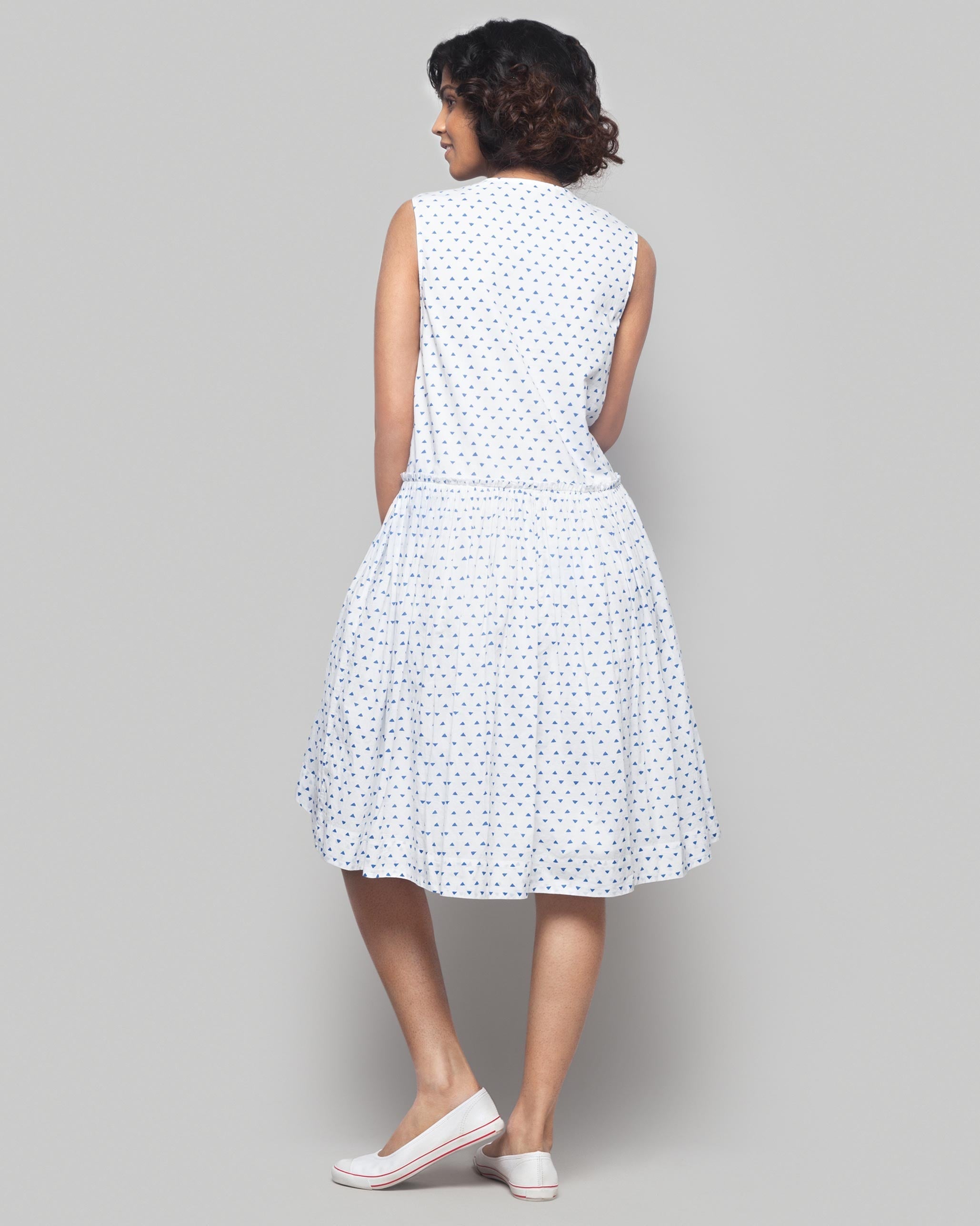 Sora Drop-waist Printed Dress
