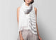 Set It Straight Scarf - Grey & White