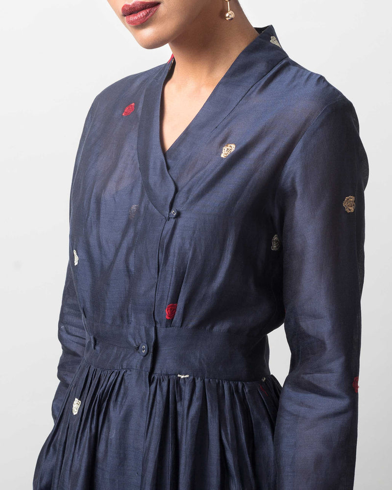 Wrap Kurta - Blue