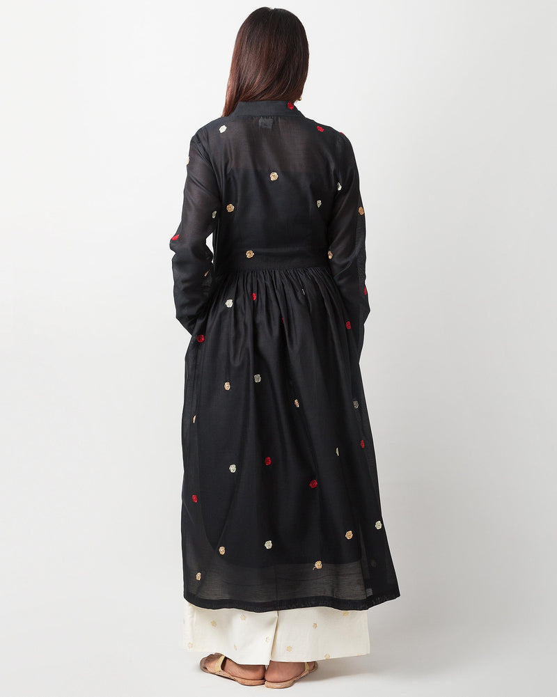 Wrap Kurta - Black