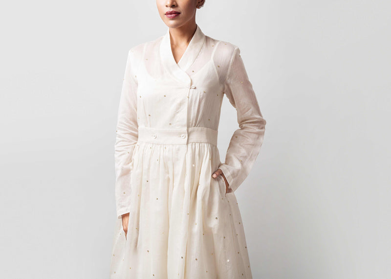 Wrap Kurta - Ivory
