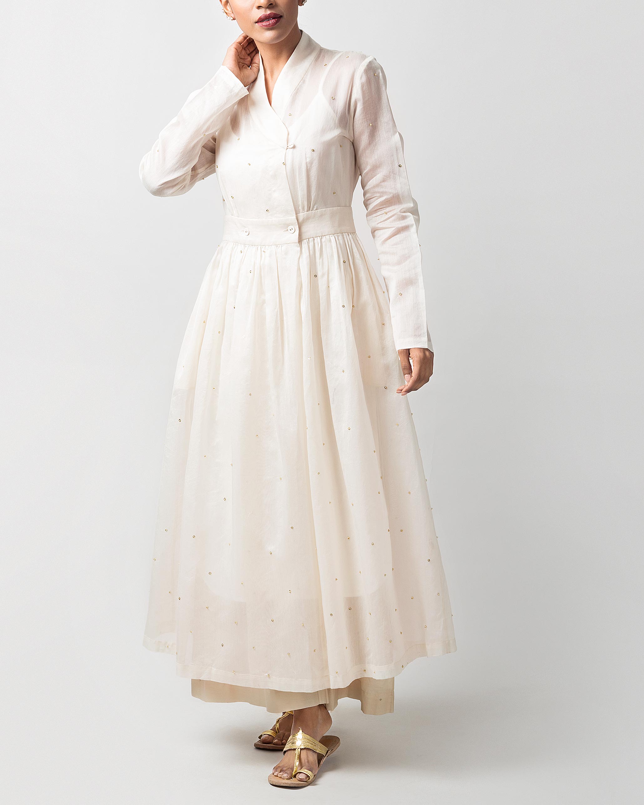Wrap Kurta - Ivory