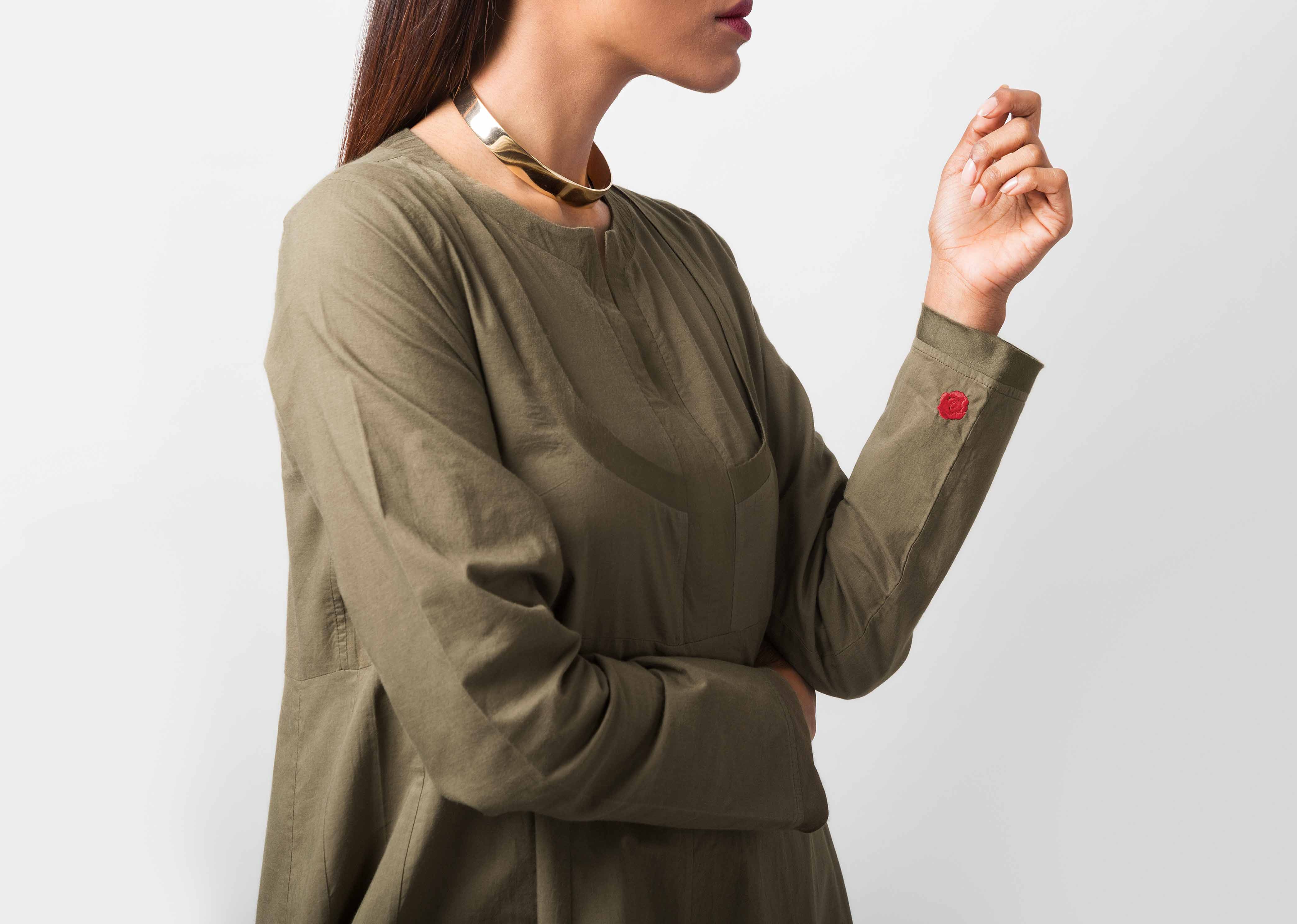Tisya Kurta - Olive