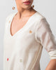 V-Neck Shift Dress - Ivory