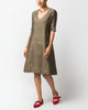 V-Neck Shift Dress - Olive