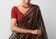 Zari Stripe Sari - Black & Gold