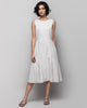 Yoroi Sleeveless Dress - Grey & White