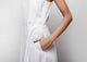 Yoroi Sleeveless Dress - Grey & White