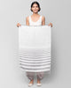 Set It Straight Scarf - Grey & White