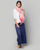 Set It Straight Scarf - Red & White