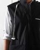 Sleeveless Safari Jacket - Black
