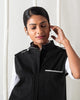 Sleeveless Safari Jacket - Black