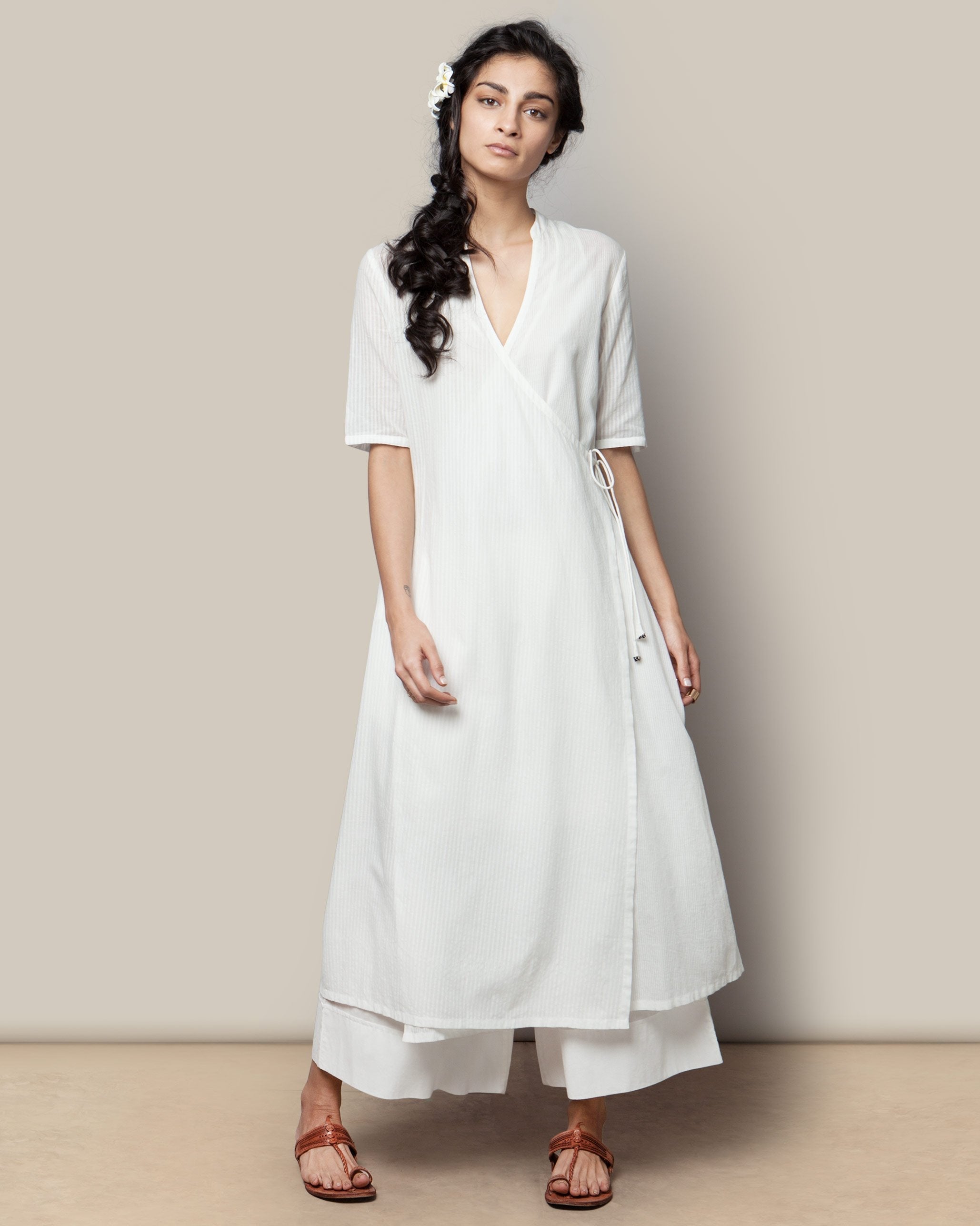 Wrap Kurta - Ivory