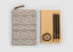 Tora Poche - Charcoal Stripe