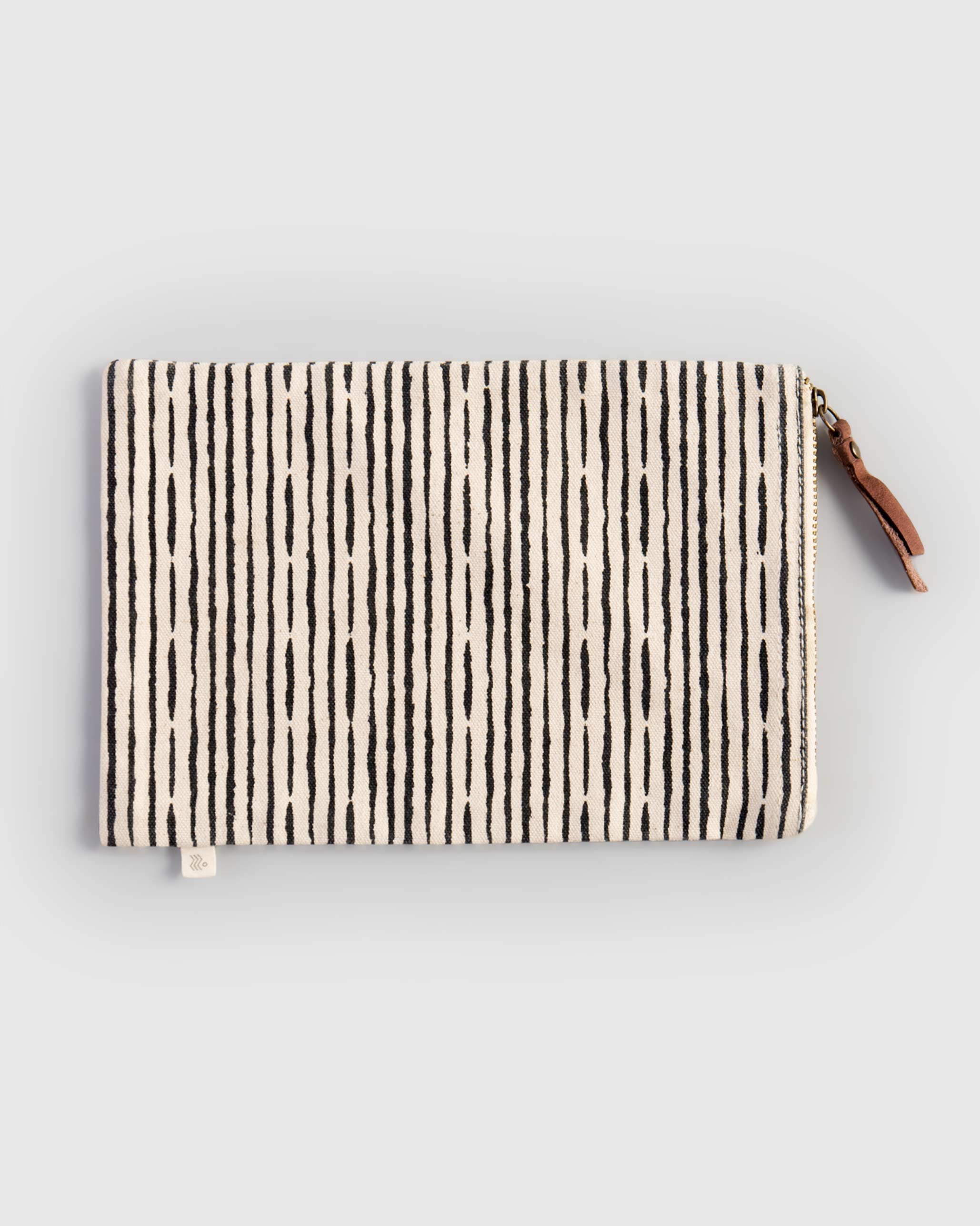 Tora Poche - Charcoal Stripe