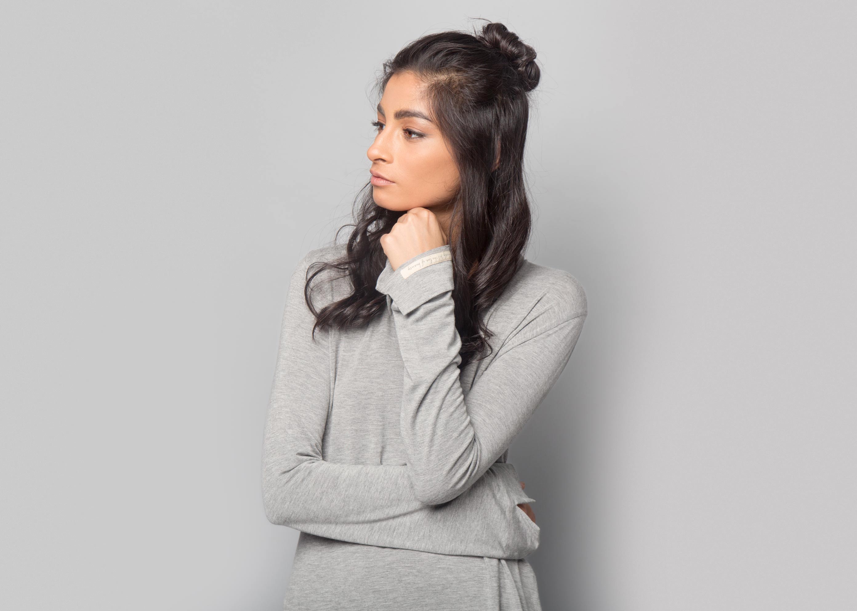 Shibui Short Kurta - Soft Grey