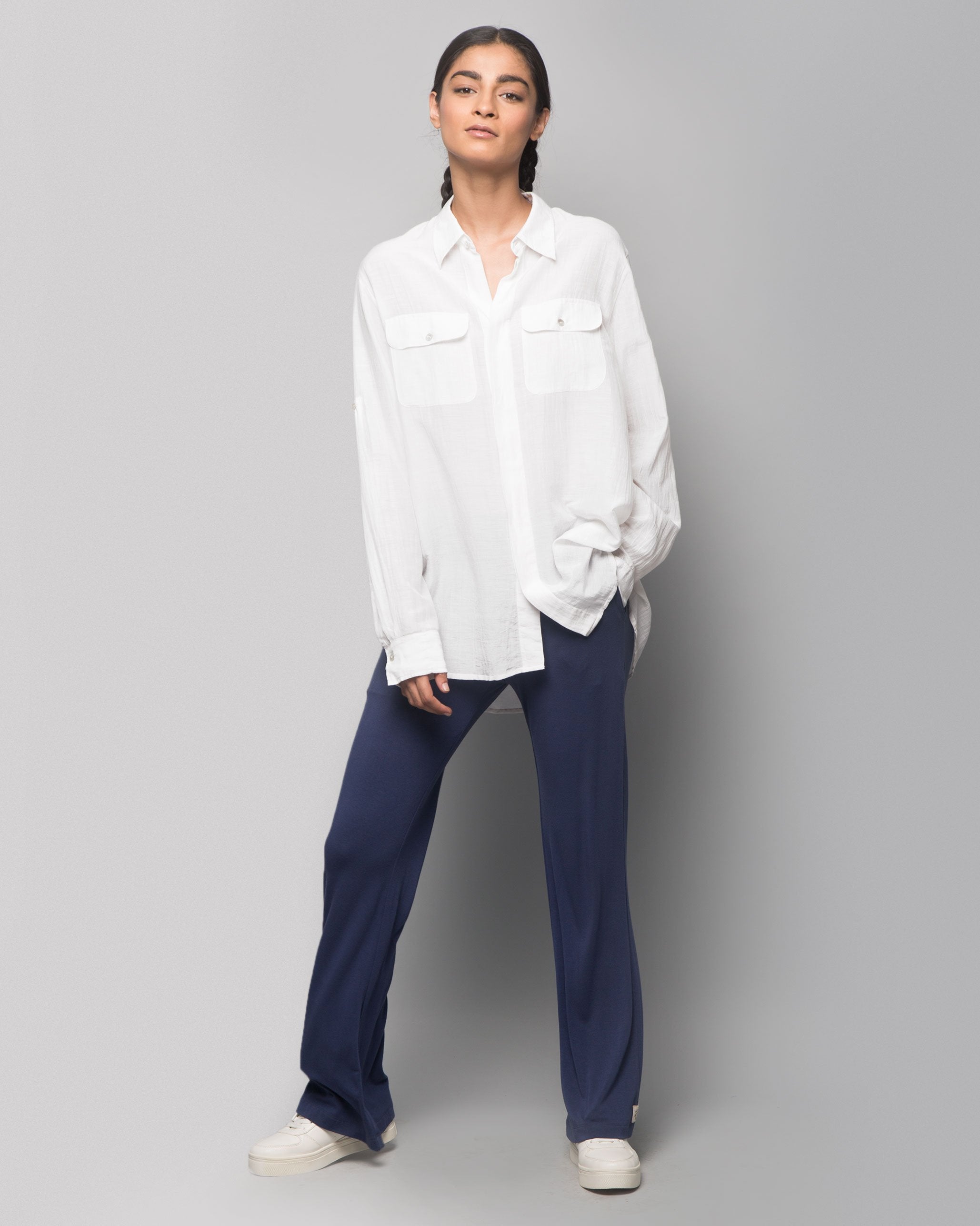 Ukiyo Cotton Silk Shirt - White