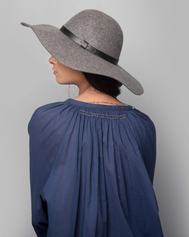 Ukiyo Peasant Top - Indigo