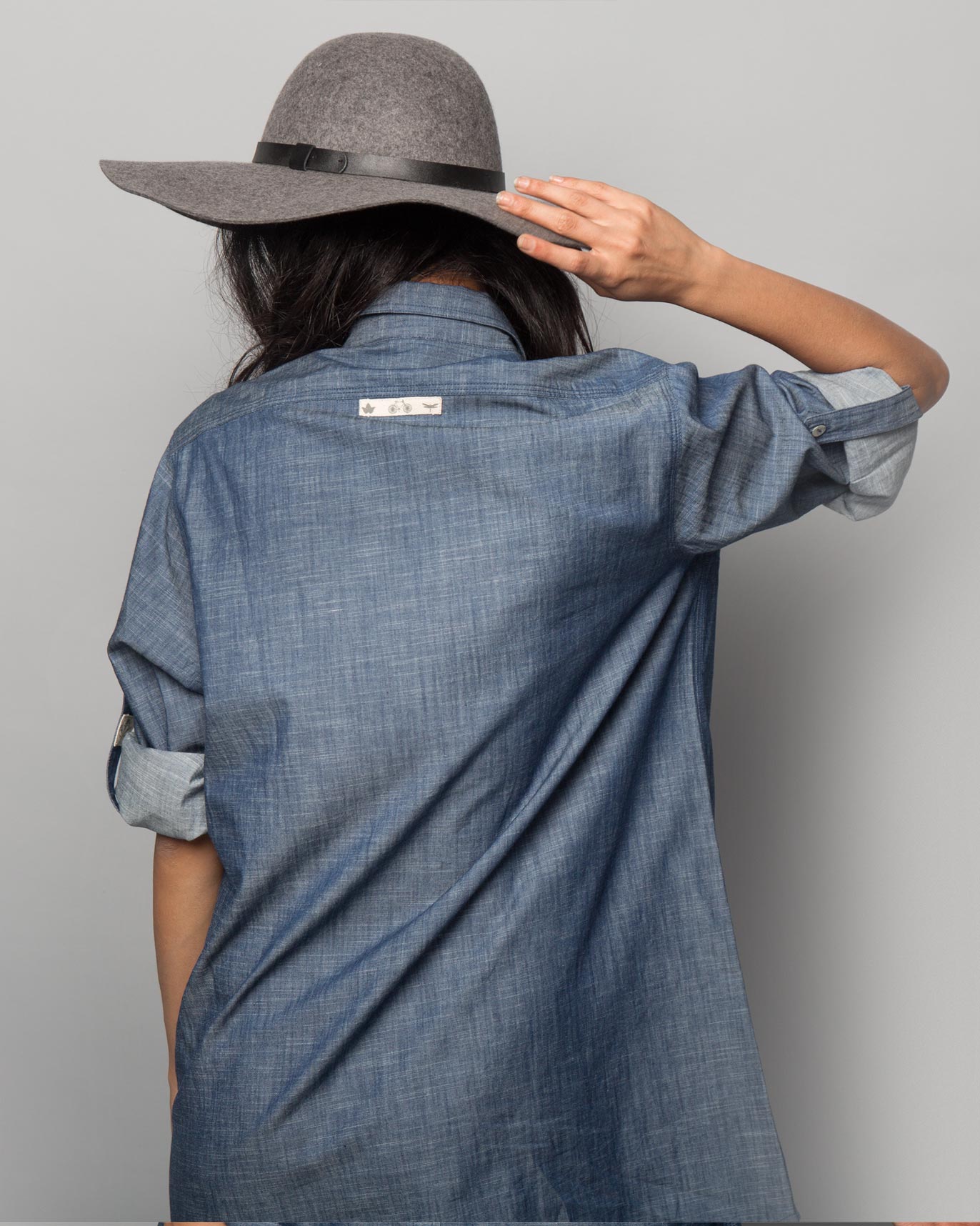 Shibui Chambray Shirt Dress - Indigo