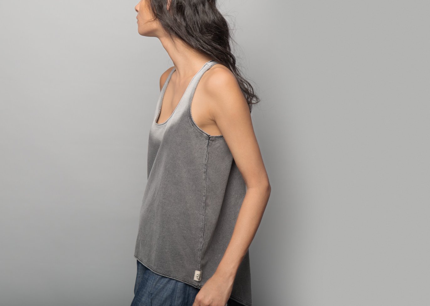 Ukiyo Racerback Tank - Grey
