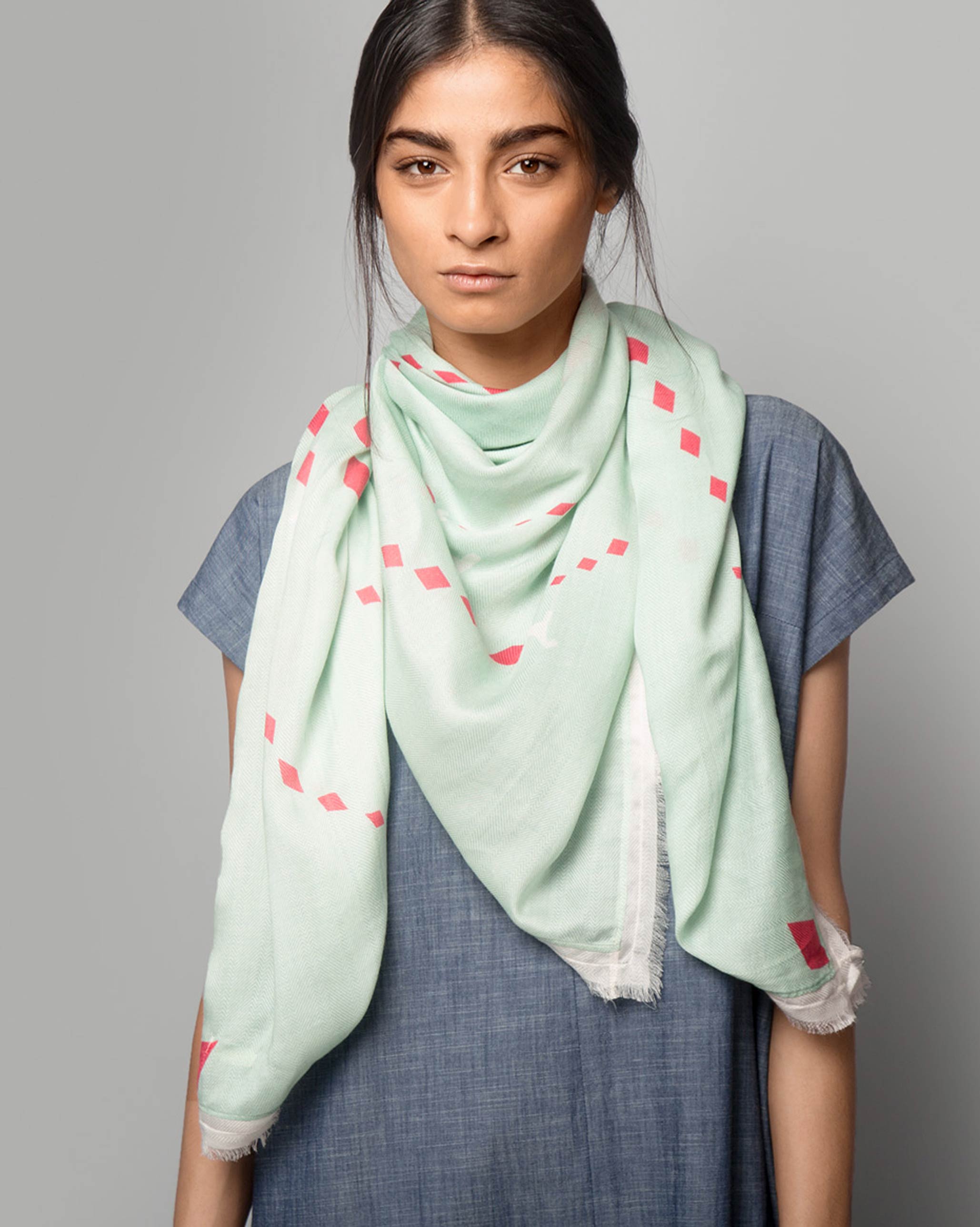 Texas Hold'em Scarf - Aqua