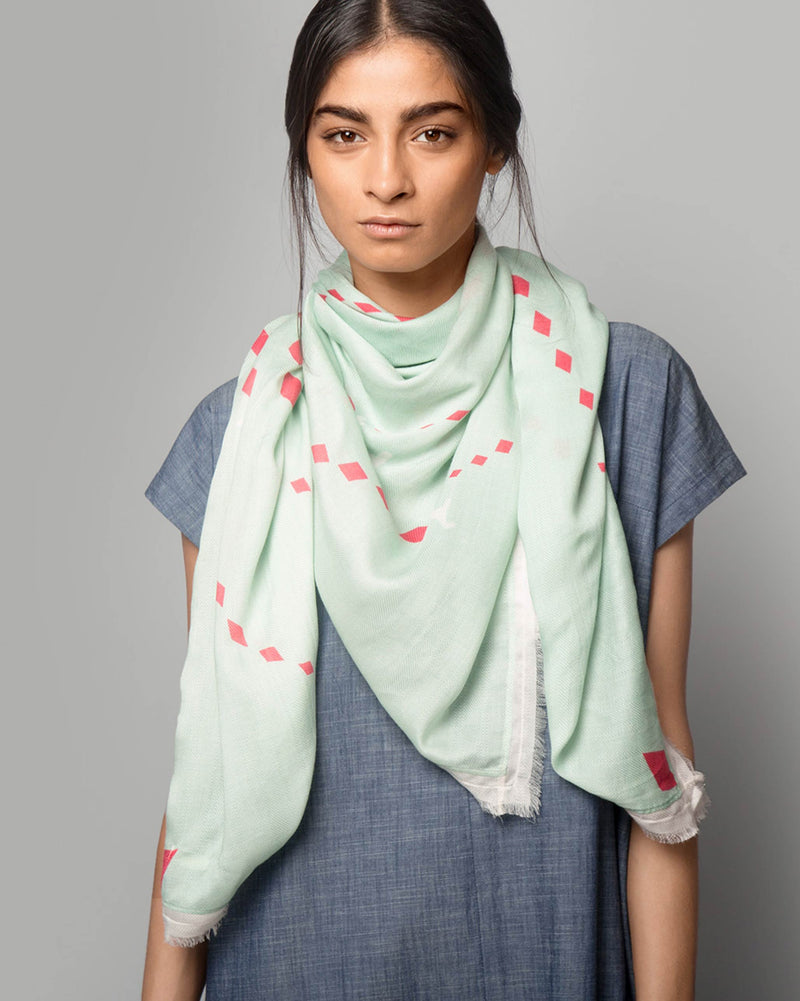 Texas Hold'em Scarf - Aqua