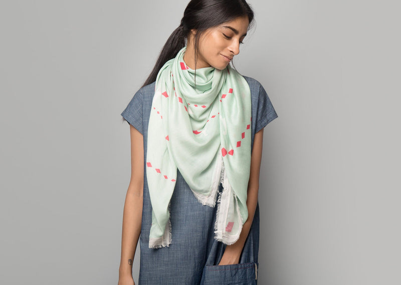 Texas Hold'em Scarf - Aqua