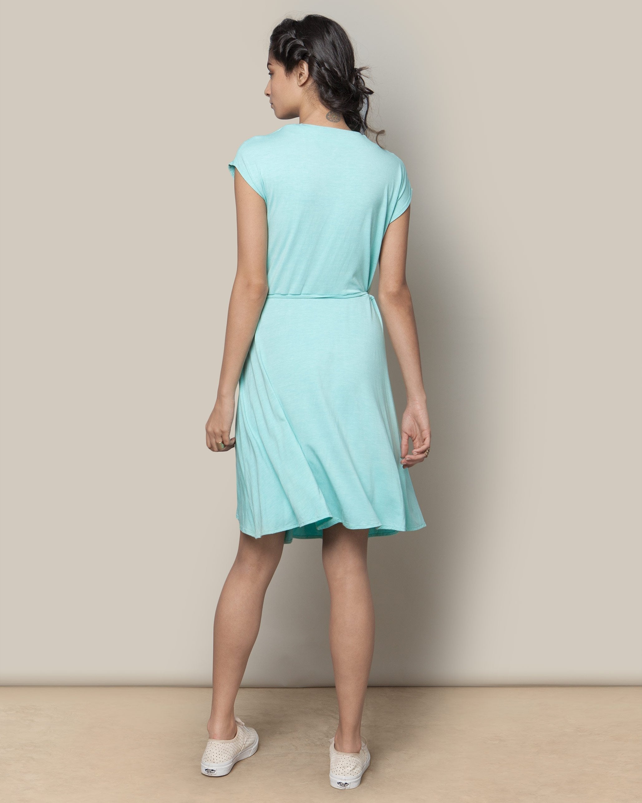 Wrap Dress - Aqua